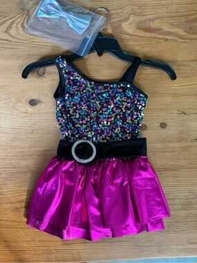 Gracie sequin and pink dance costume